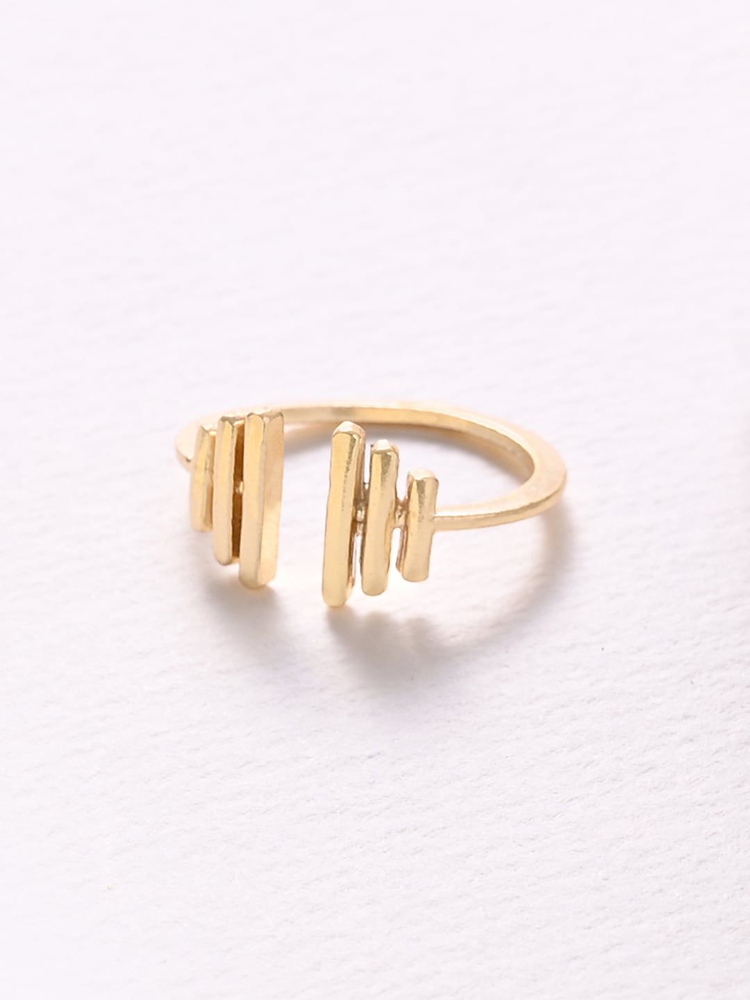 Mikoto by FableStreet Women Gold-Plated Adjustable Finger Ring Price in India