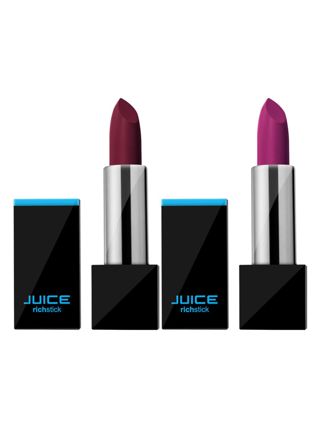 JUICE Set of 2 Richstick Lipsticks- Plumful M-4 & Vivid Burgundy M-42 Price in India