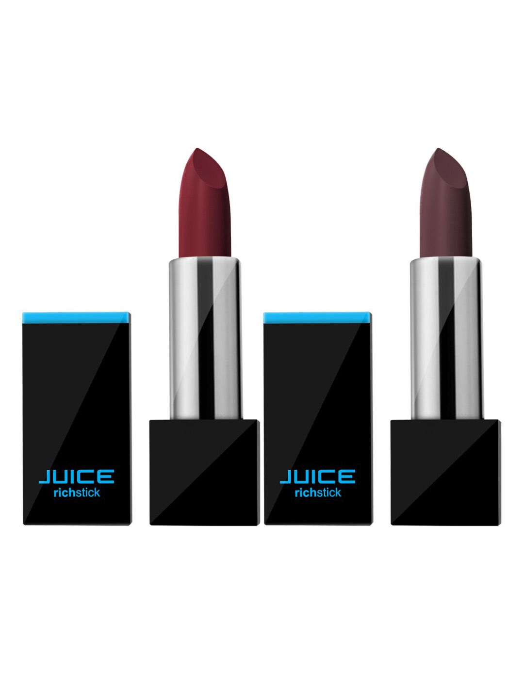 JUICE Women Set Of 2 Richstick Lipsticks M-20 Raspberry M-72 Chocolate Truffle Price in India