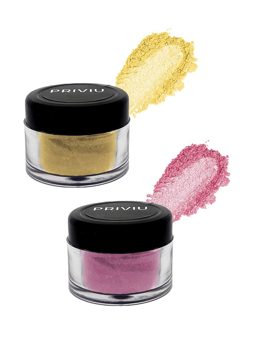 PRIVIU Power Shimmer Eyeshadow 02 Gold 03 Mauve 3 gm Price in India