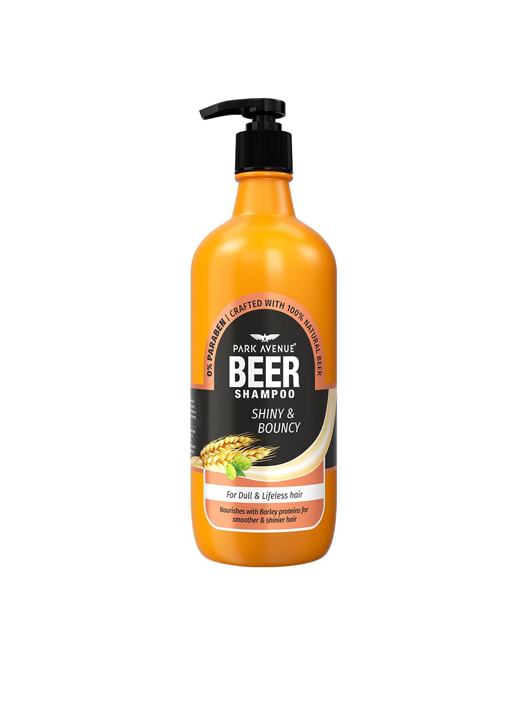 Park Avenue Paraben Free Shiny & Bouncy Hair Beer Shampoo with Barley 650 ml