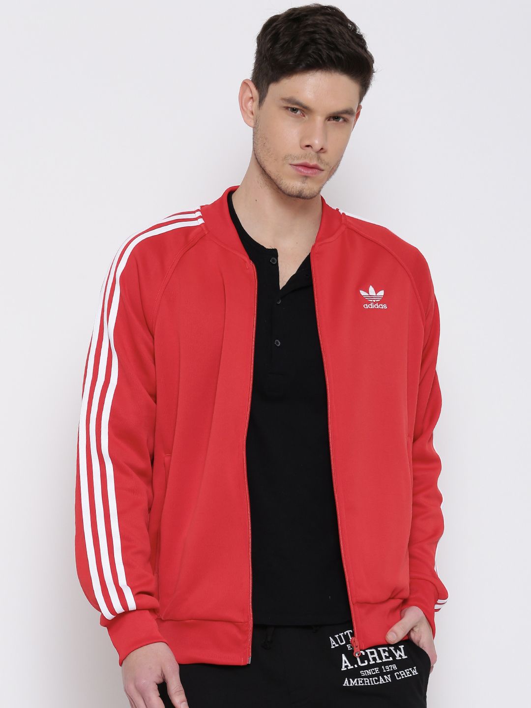 Buy ADIDAS Originals Red SST TT Sporty Jacket - Jackets for Men