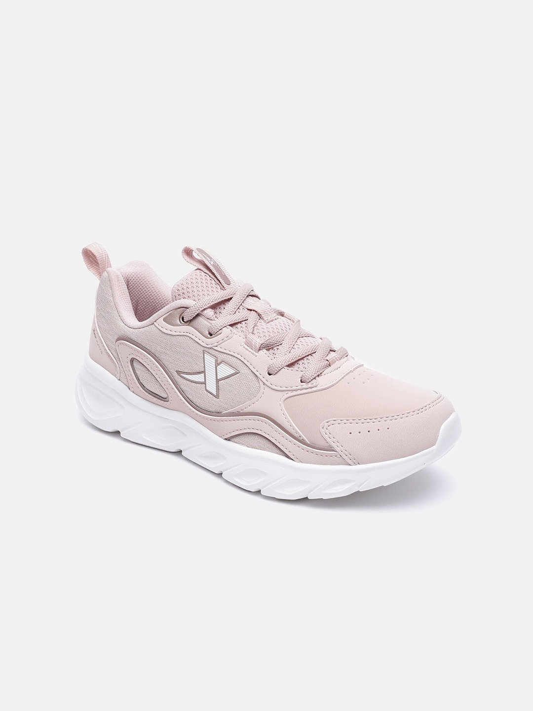 Xtep Women Pink Textile Running Non-Marking Shoes Price in India