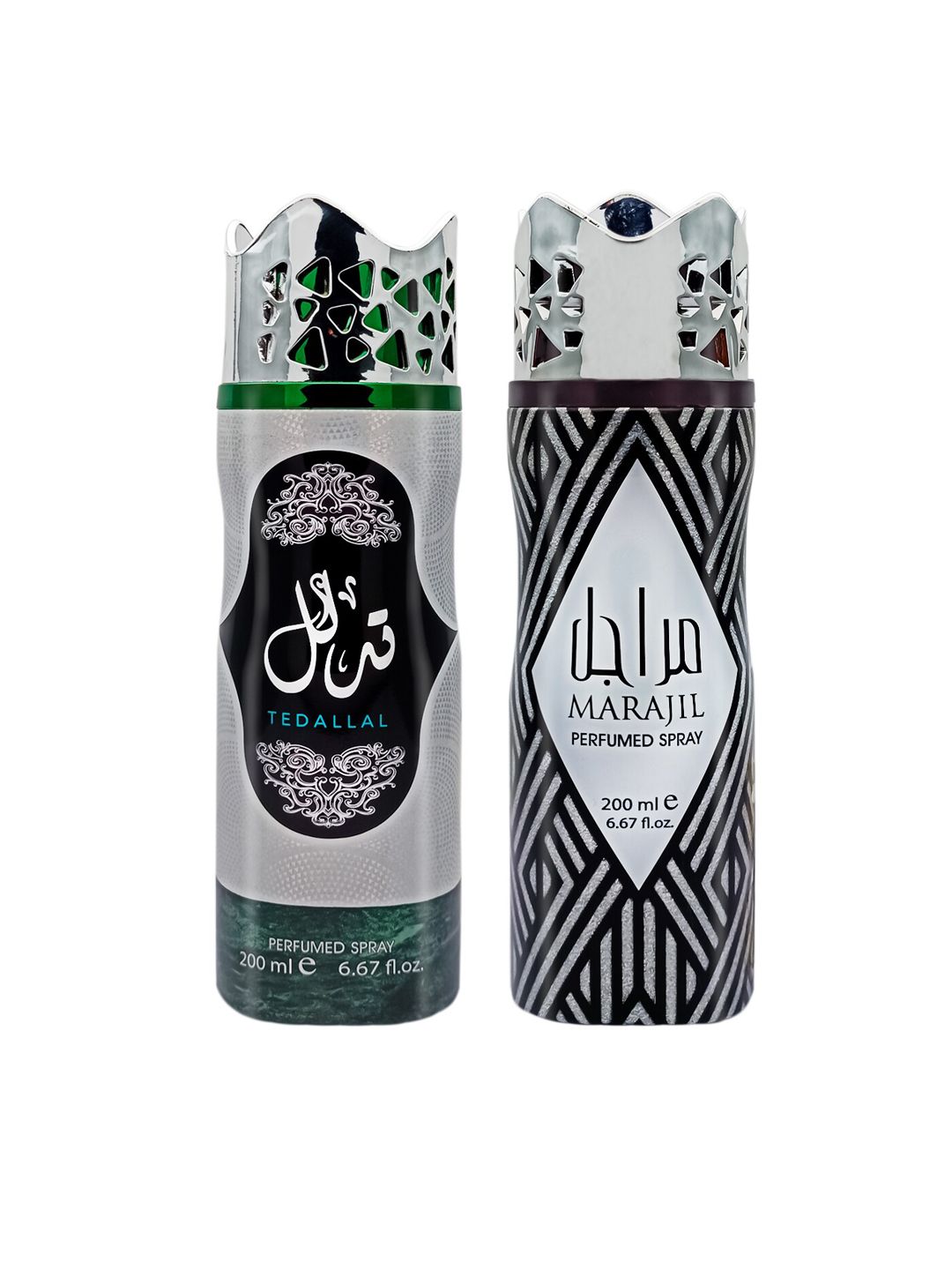 ASDAAF by Lattafa Tedallal & Marajil Pack of 2 Deodorant Body Sprays, 200 ml