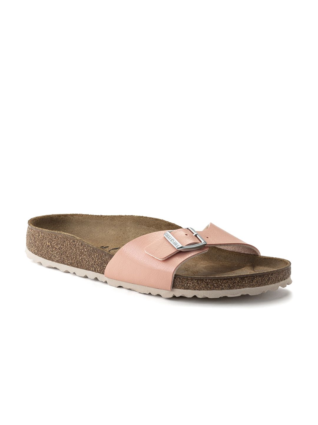 Birkenstock Women Pink & Beige Madrid Solid Slip-On Price in India