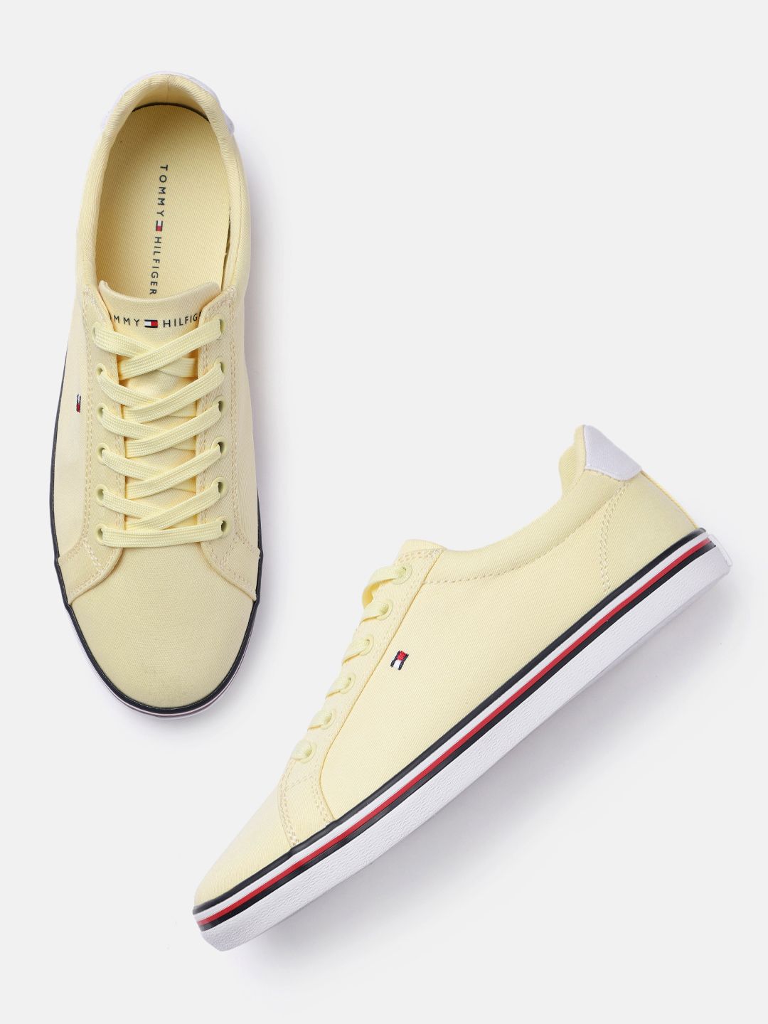 Tommy Hilfiger Women Yellow ESSENTIAL Sneakers Price in India