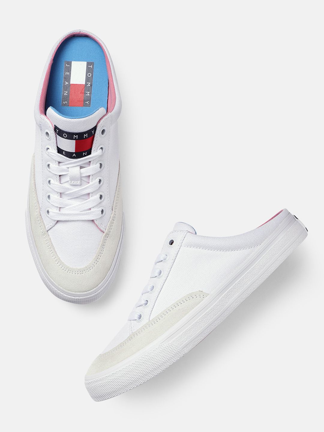 Tommy Hilfiger Women White JEANS SKATER MULE Sneakers Price in India