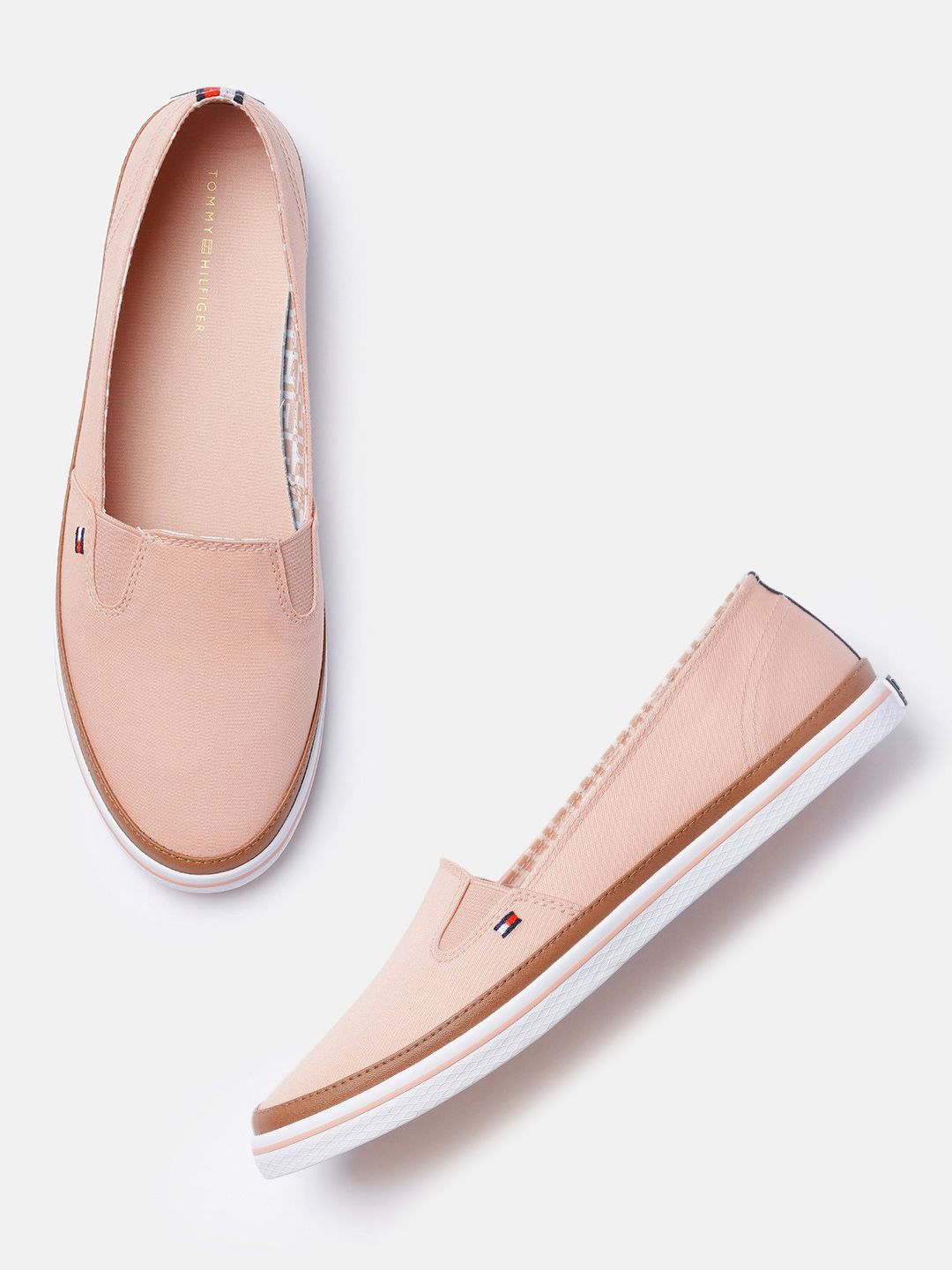 Tommy Hilfiger Women Pink Slip-On Sneakers Price in India