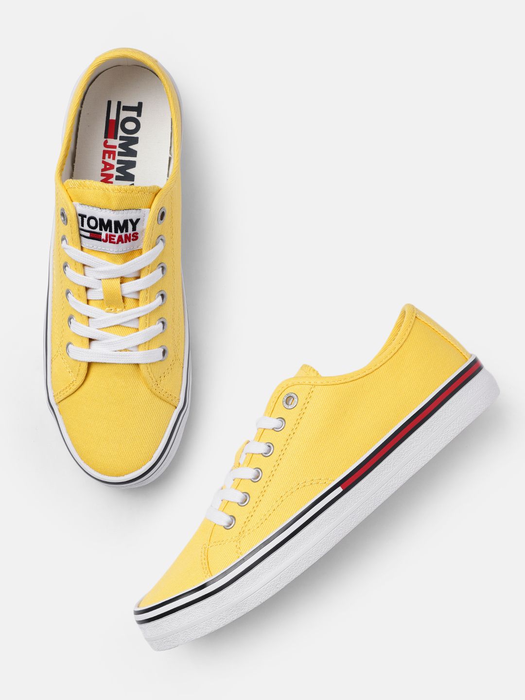 Tommy Hilfiger Women Yellow Sneakers Price in India