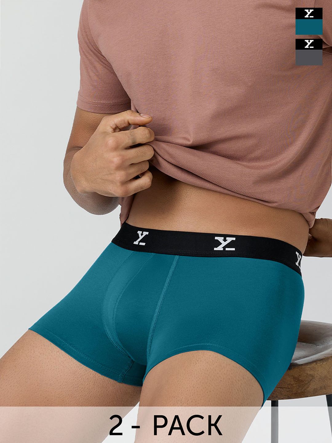 Buy XYXX Men IntelliSoft Antimicrobial Micro Modal Pack of 2 Ace