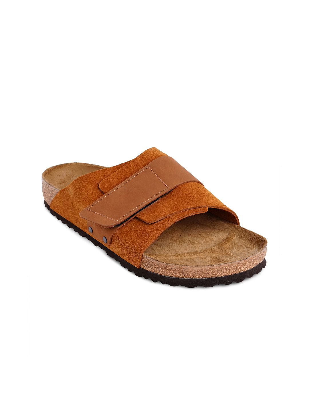 Birkenstock Unisex Mustard Brown Kyoto Sliders Price in India