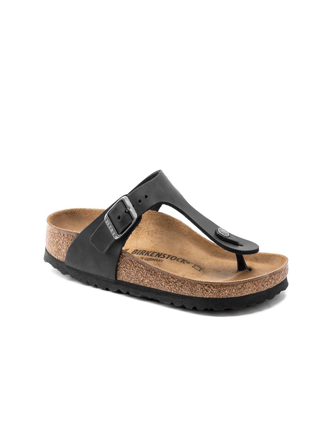 Birkenstock Unisex Black & Brown Gizeh Thong Flip-Flops Price in India