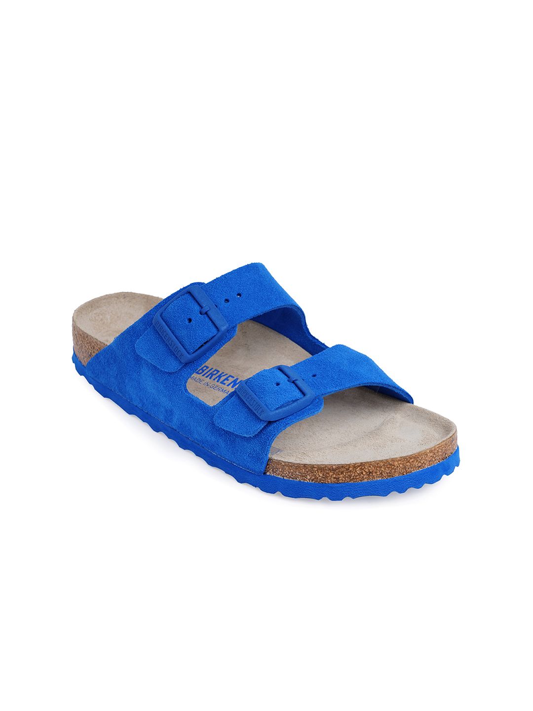 Birkenstock Unisex Blue Solid Arizona Slip On Sliders Price in India