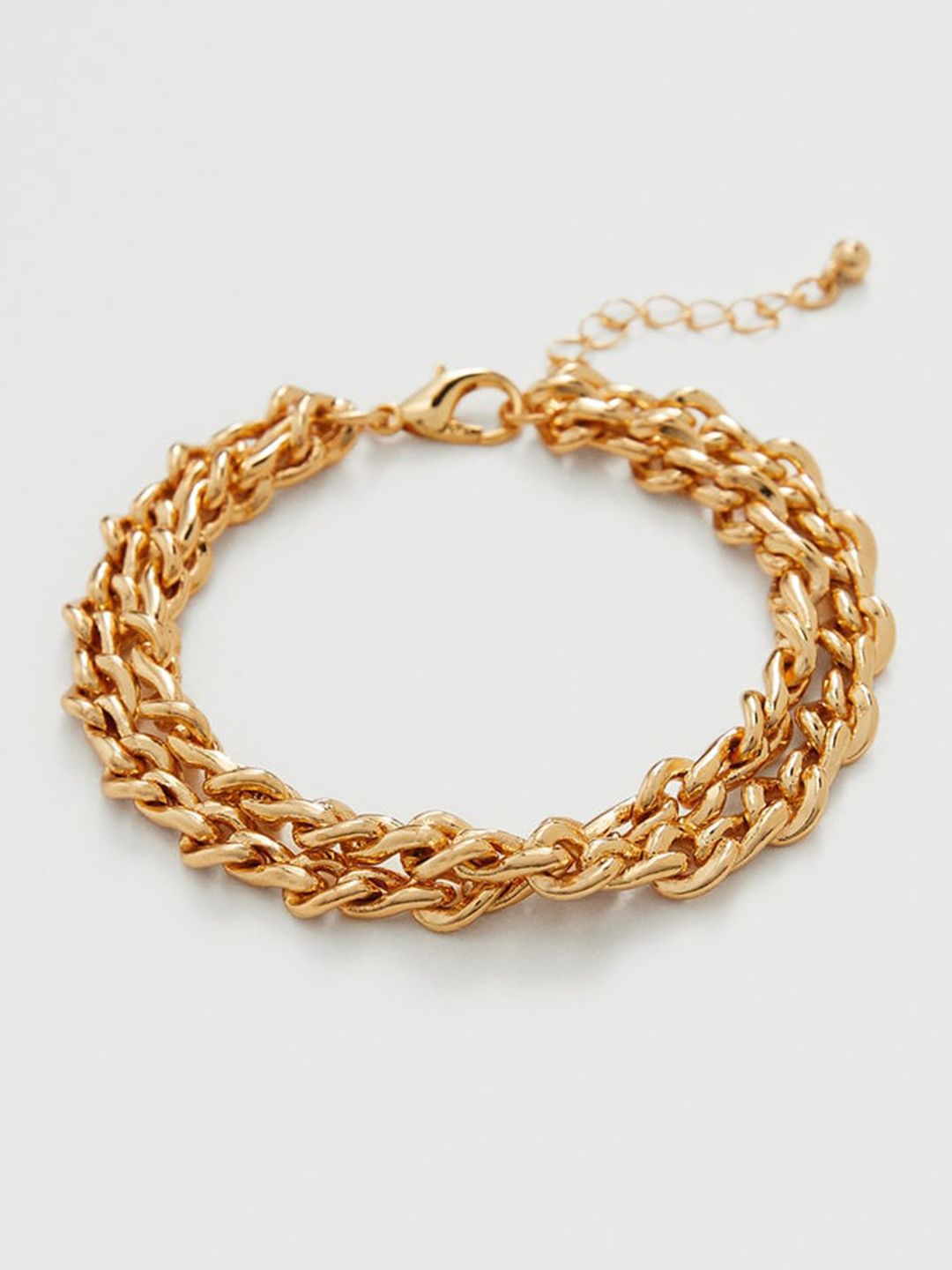 MANGO Women Gold-Toned Link Bracelet Price in India