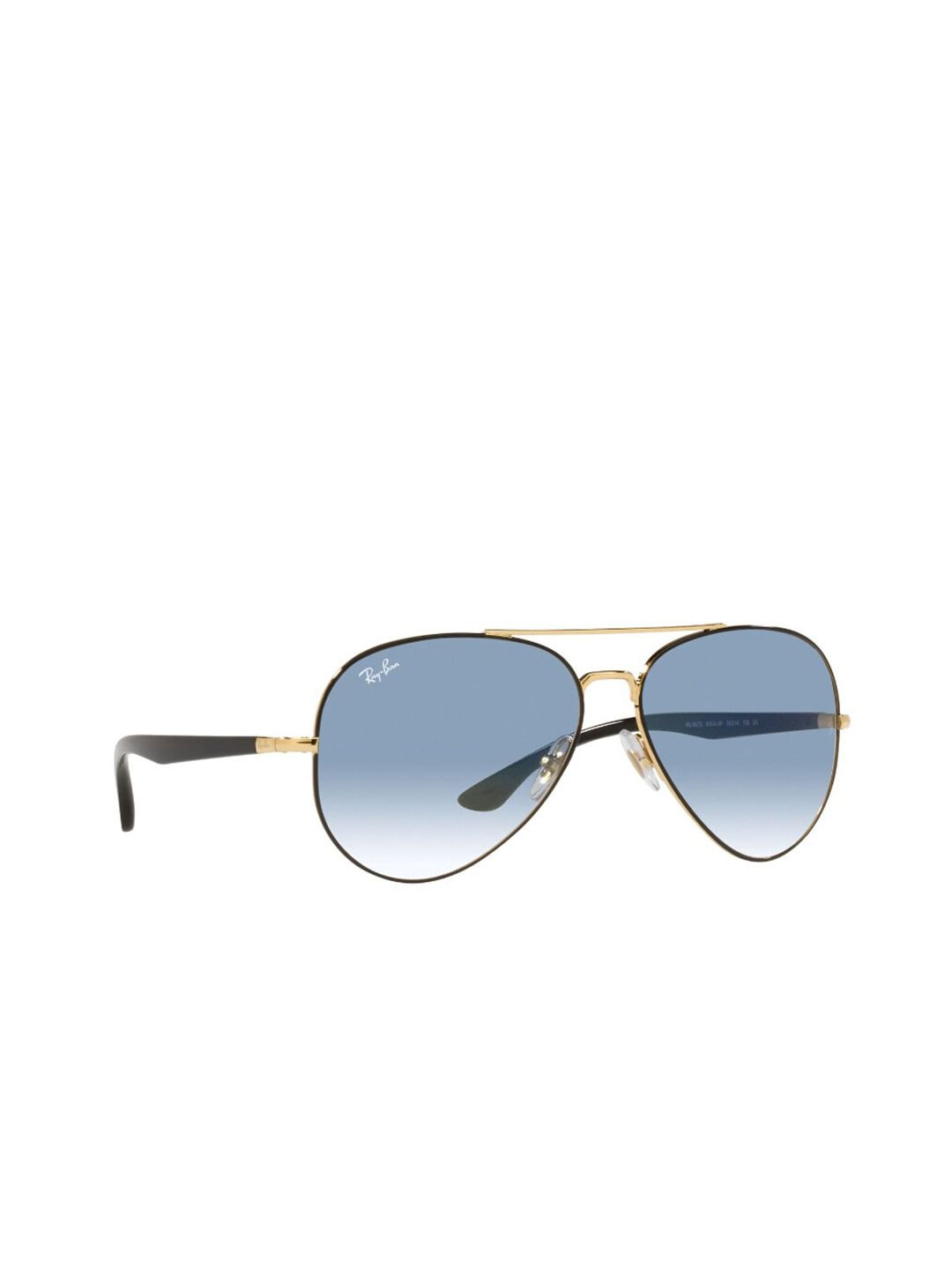 Ray-Ban Unisex Blue Lens & Gold-Toned Aviator Sunglasses 8056597432214 Price in India