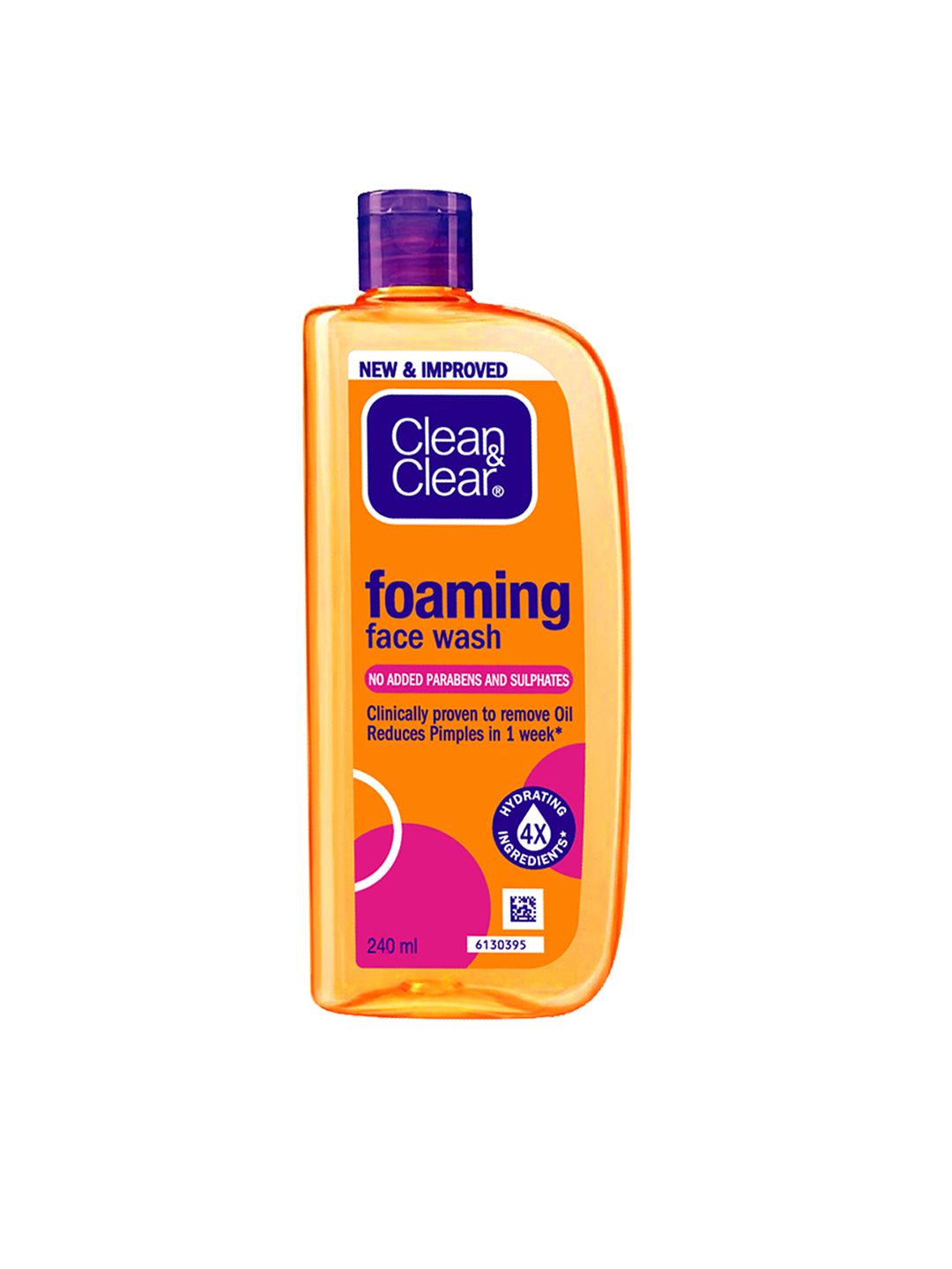 Clean&Clear Foaming Face Wash for Oily Skin, Acne Prone Skin 240 ml