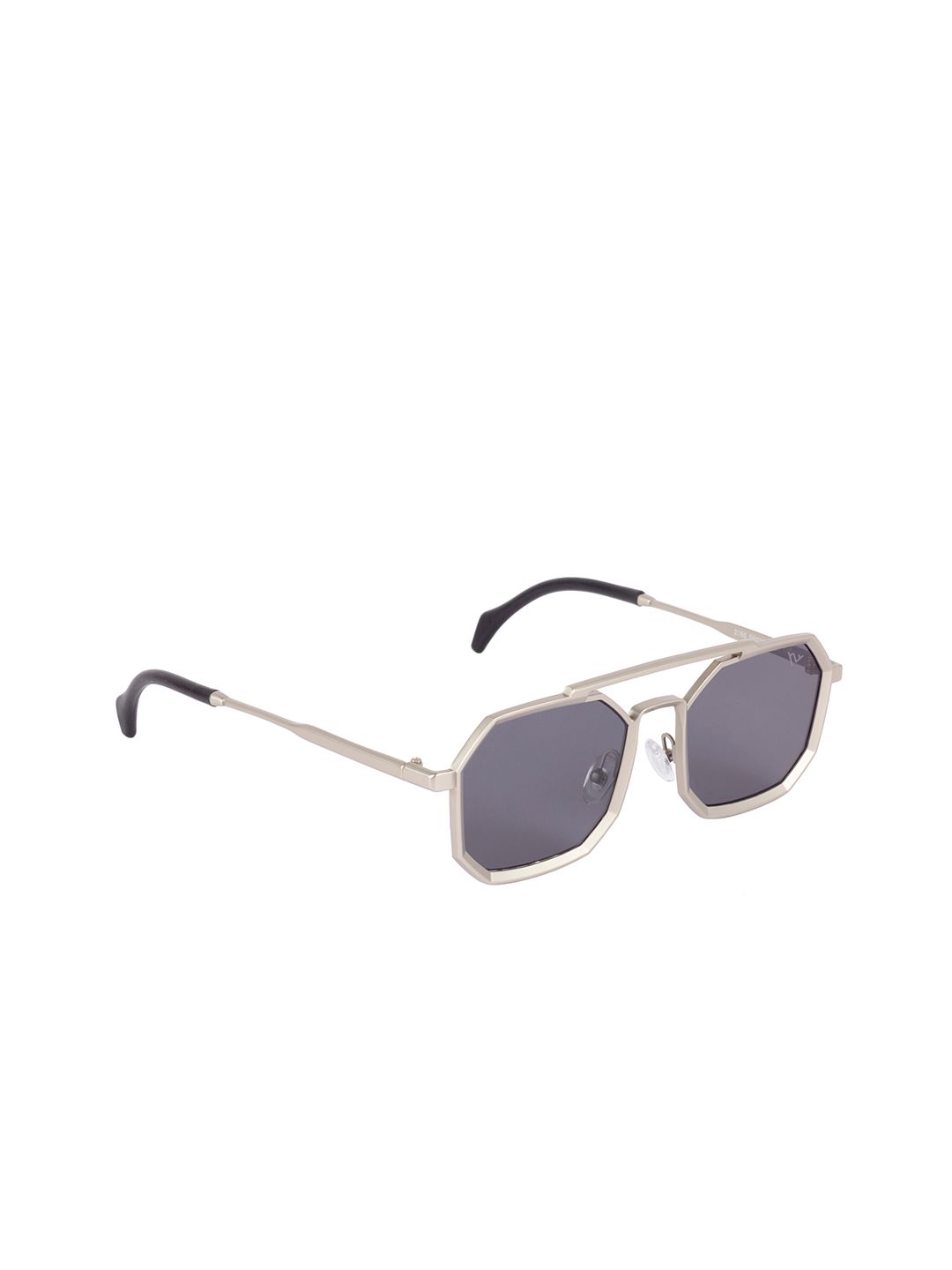 Voyage  Black Lens & Silver-Toned Square Sunglasses with UV Protected Lens 2186MG3618 Price in India