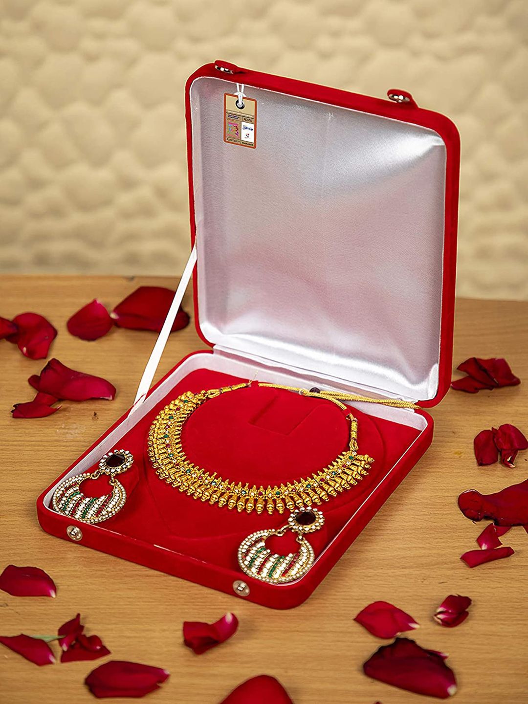 atorakushon Set Of 2 Red Solid Jewellery Organiser Price in India