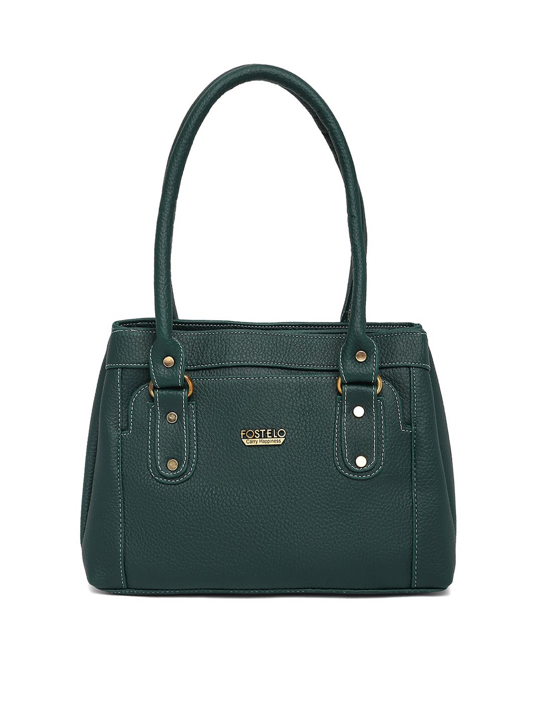 Fostelo Green PU Structured Handheld Bag Price in India