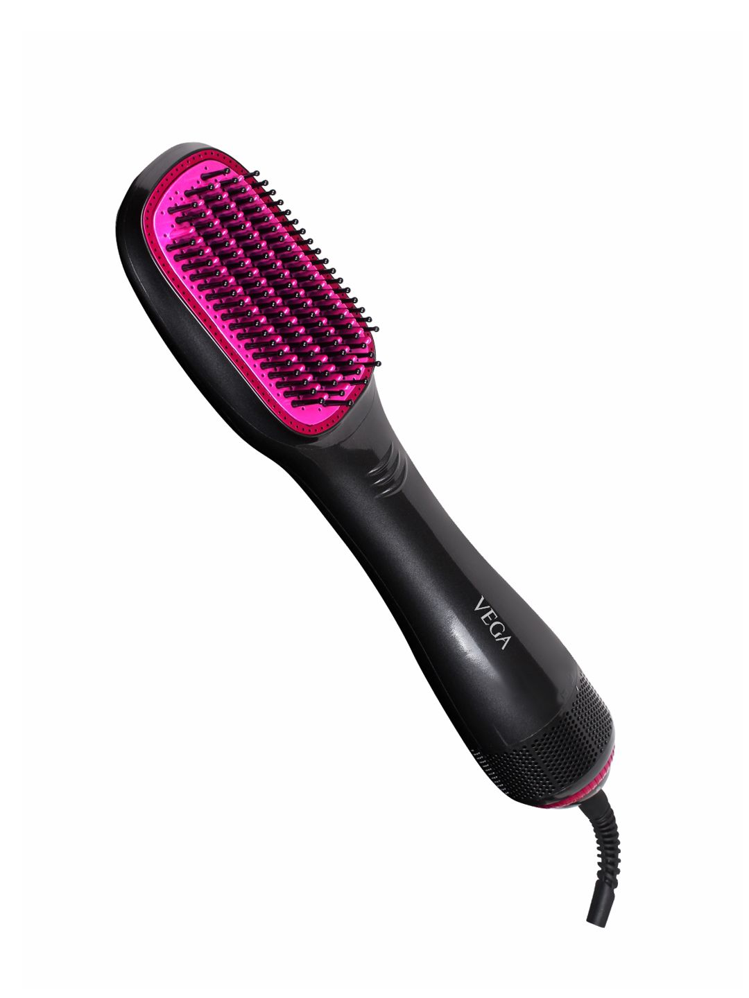 VEGA VHSD-01 Multi-Styler Brush & Hair Dryer with Keratin Infused Bristles - Black & Pink Price in India