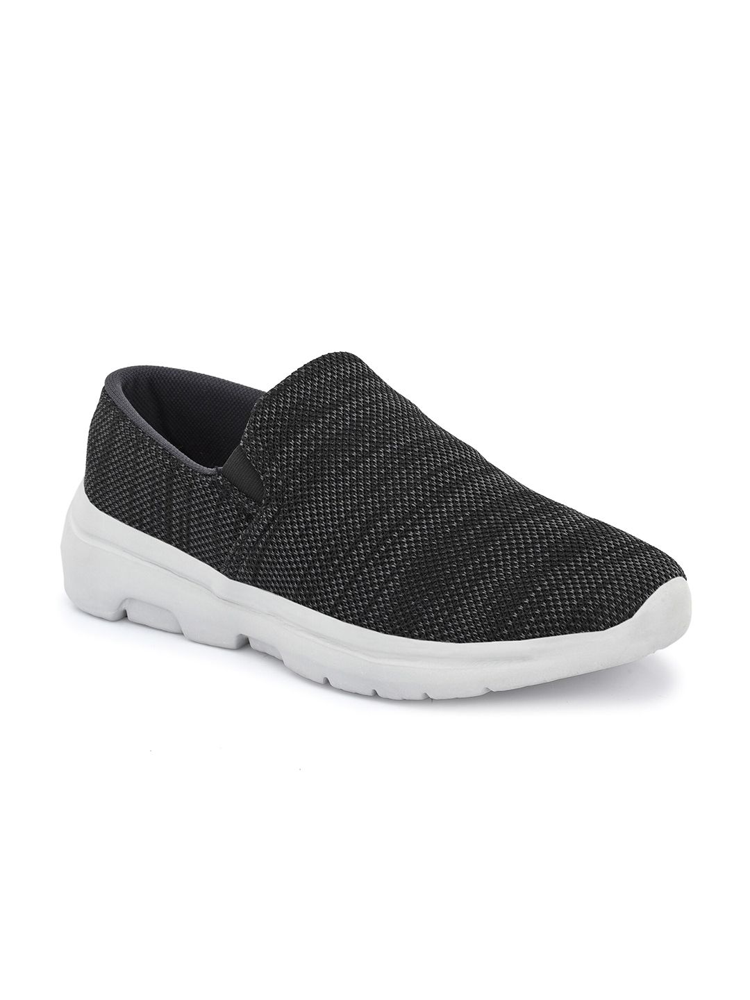 OFF LIMITS Men Black Charcoal Mesh Walking Non-Marking Slip On Shoes
