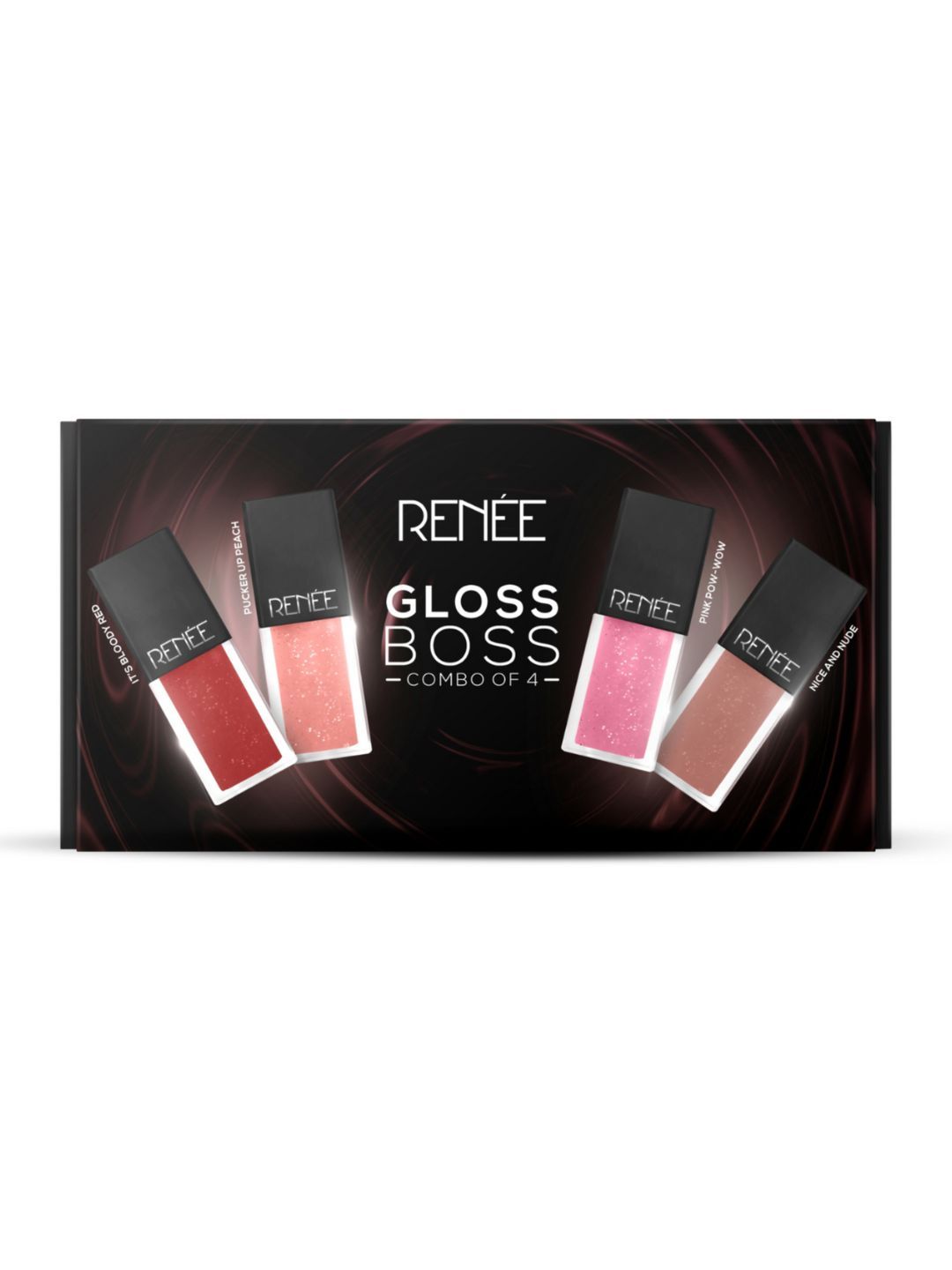 RENEE See Me Shine Lip Gloss - Gloss Boss Combo Of 4 - 2.5ml Each Price in India