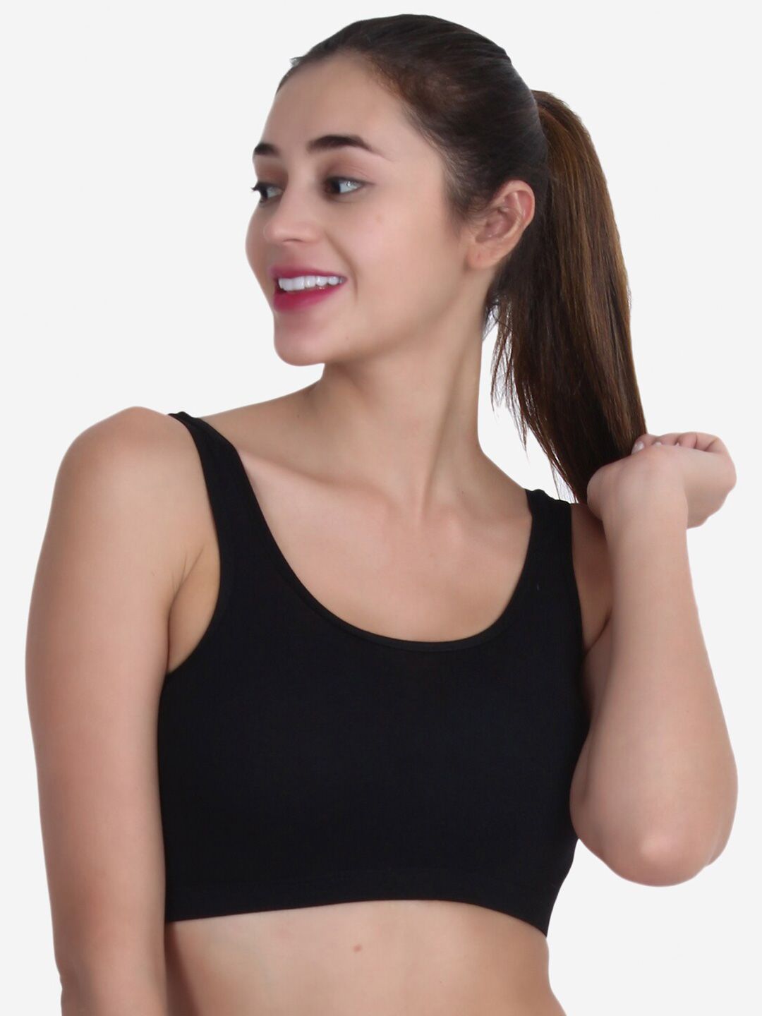 XOXO Design Black Sports Bra Price in India