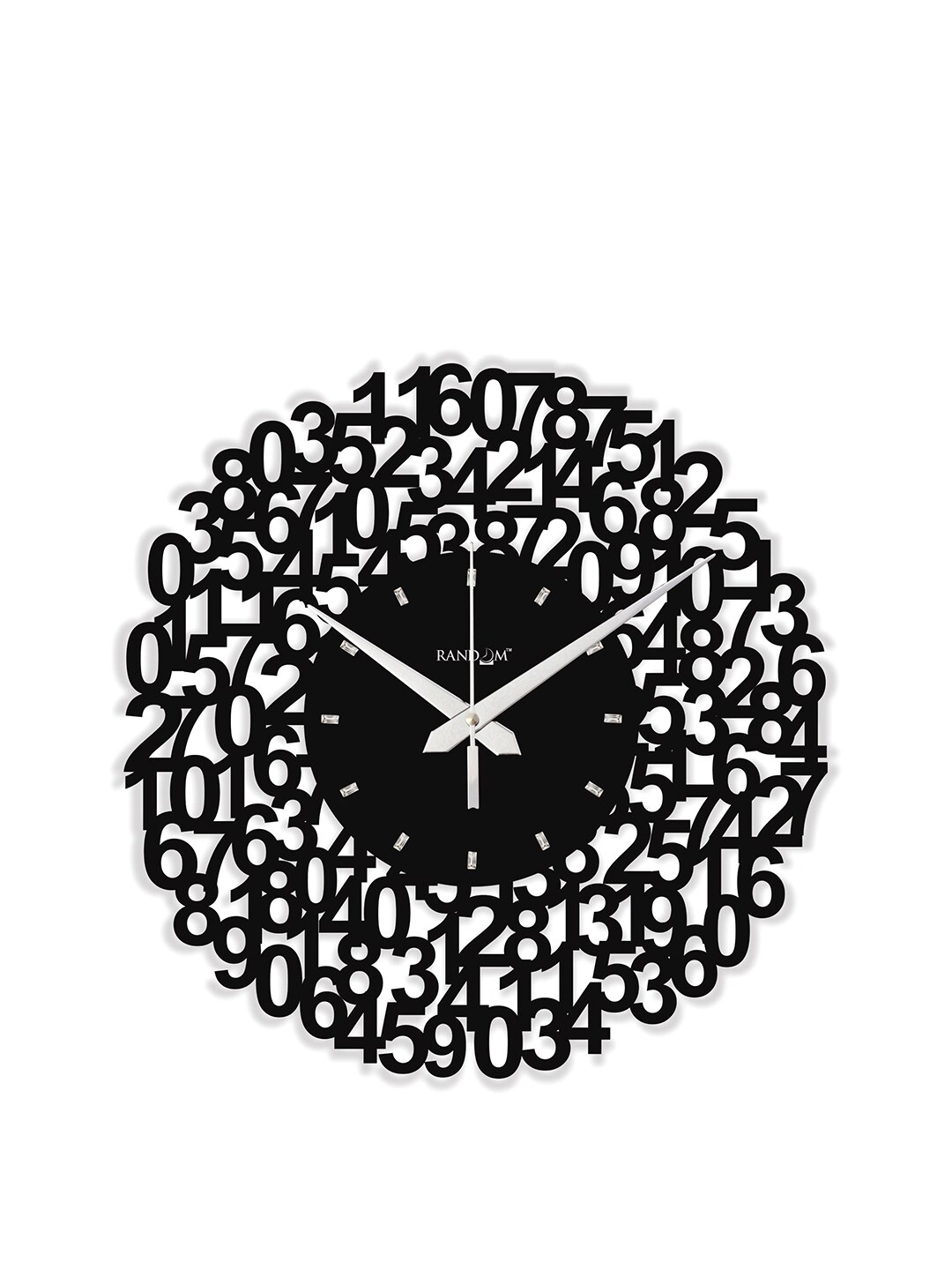 RANDOM Black Dial Web World Series 30.48 cm Analogue Wall Clock Price in India