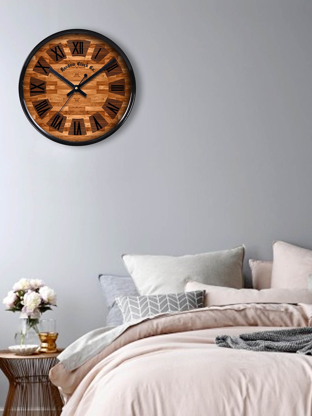 RANDOM Brown Dial Analogue 27.94 cm Wall Clock Price in India