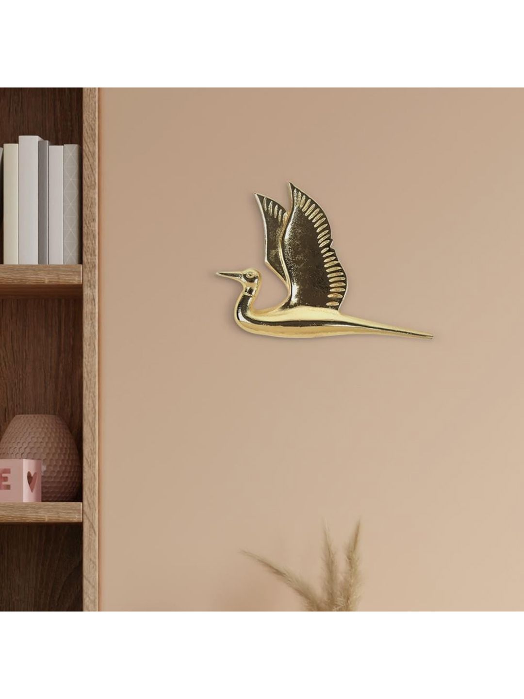 THE ARTMENT Set of 5 Gold-Coloured Flying Sparrow Wall Decor Price in India