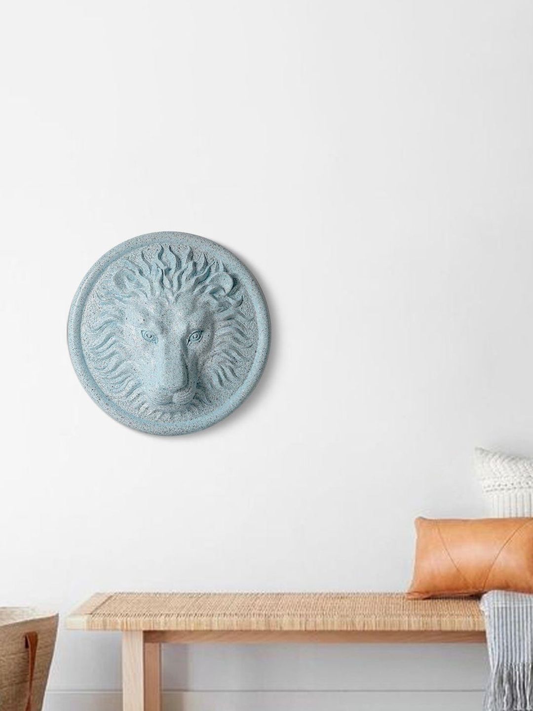 THE ARTMENT Blue Surreal Lion Head Wall Decor Price in India