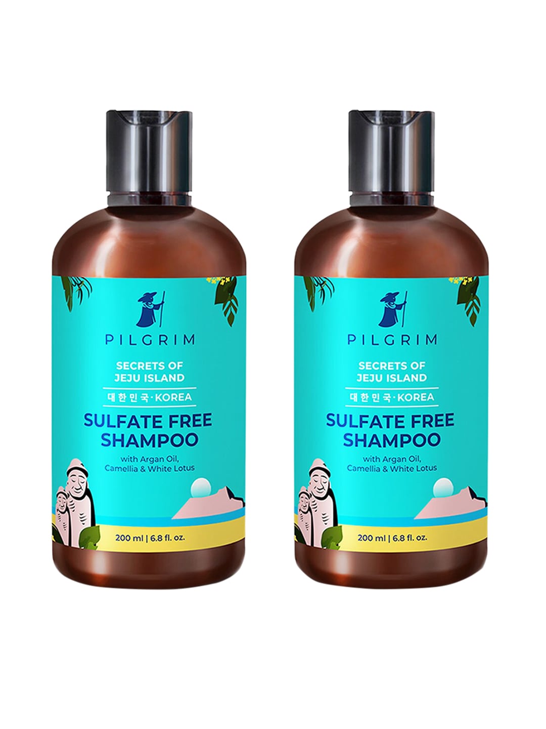Pilgrim Set of 2 Mild Sulphate Free Shampoo Infused with Argan Oil Price in India