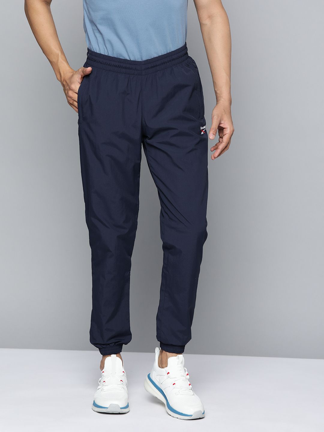 Reebok Classic Unisex Navy Blue Slim Fit Joggers Price in India