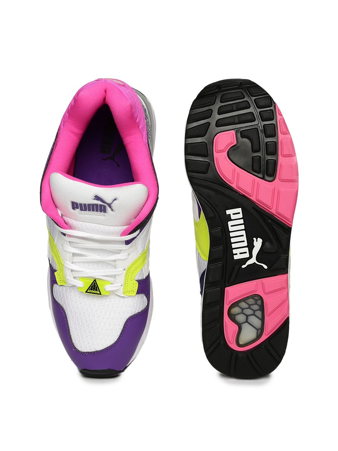 Buy Puma Men Purple & White Trinomic XS 850 Plus Sneakers - Casual