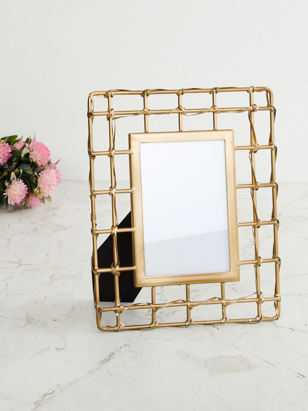 Home Centre Gold-Toned Textured Metal Photo Frame Price in India