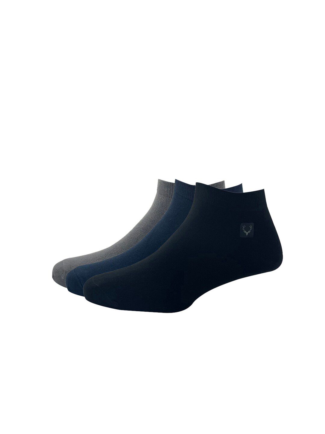 Allen Solly Men Pack Of 3 Solid Ankle-Length Socks