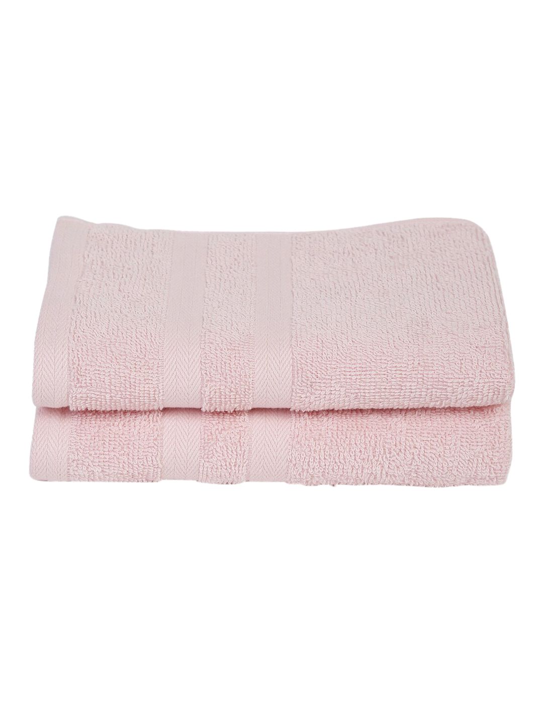 Cantabil Set Of 2 Solid 400 GSM Pure Cotton Hand Towels
