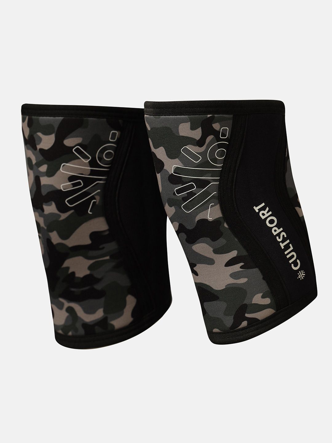Cultsport Unisex Green Camo Print Knee Protector Sleeves Price in India
