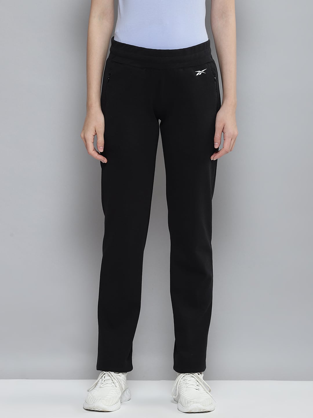 Reebok Women Black Craft Solid Training Track Pant Price in India