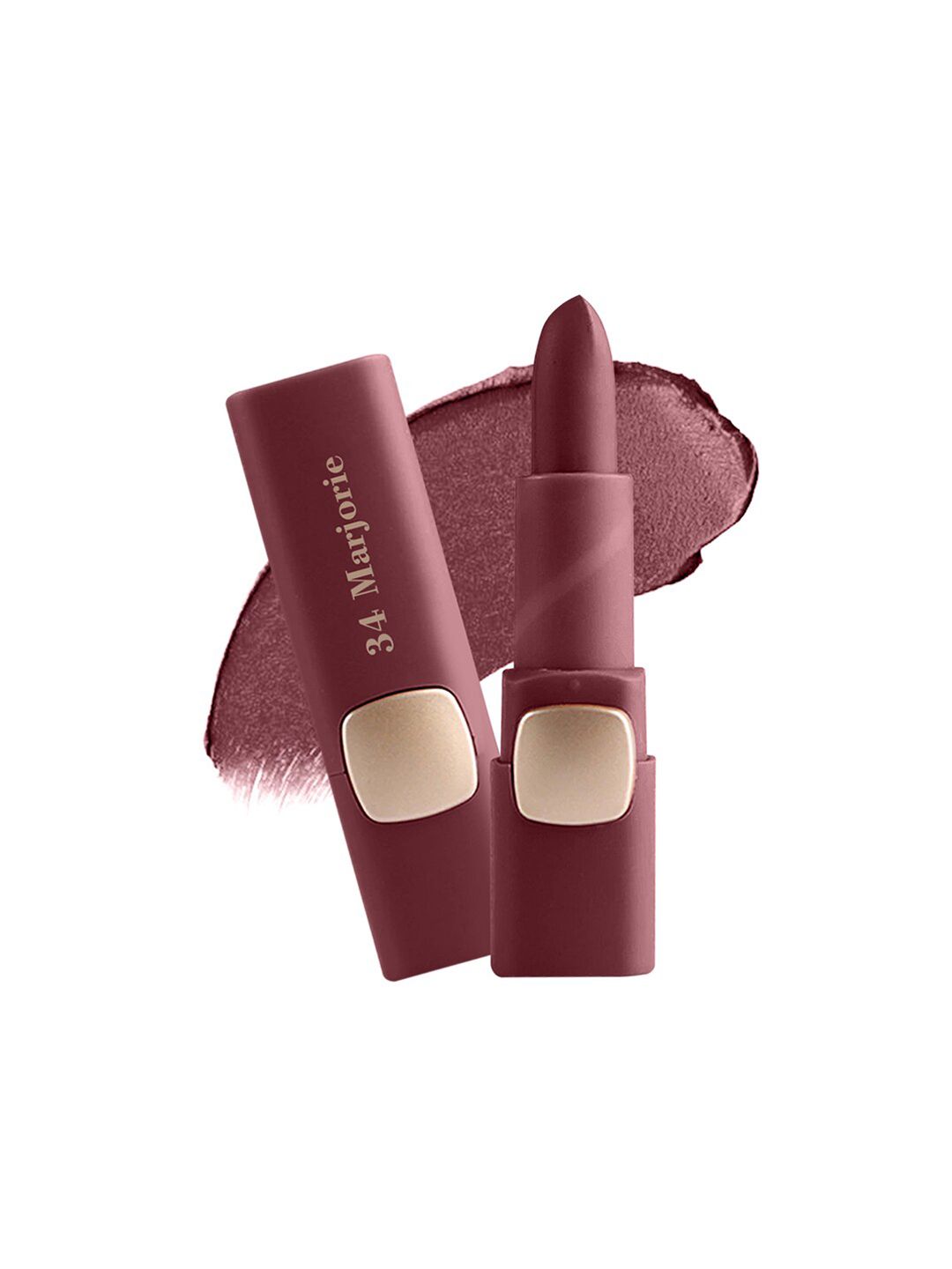 MISS ROSE Moisturizing Creamy Non Transfer Matte Lipstick - Marjorie 34 Price in India