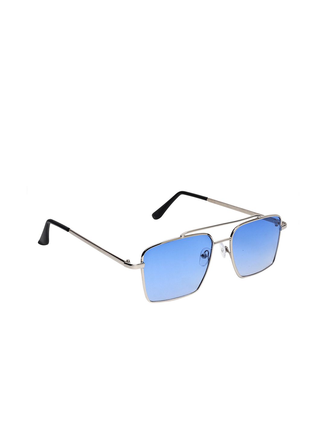 SCAGLIA Unisex Blue Lens & Silver-Toned Square Sunglasses  SCG_QUATRA_SKY-BLU Price in India