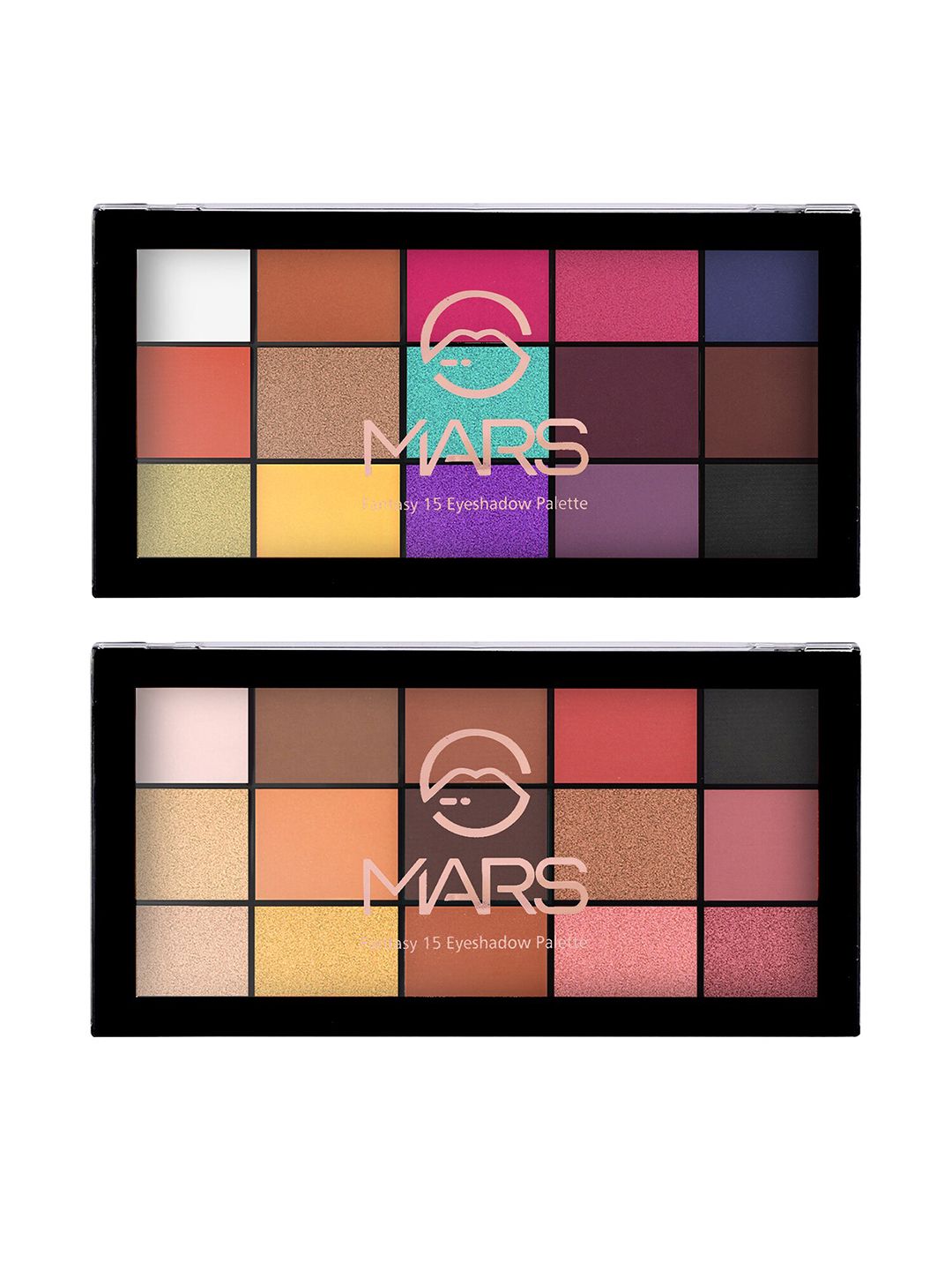 MARS Set of 2 Fantasy 15 Eyeshadow Palette - Shades 01 & 03 Price in India