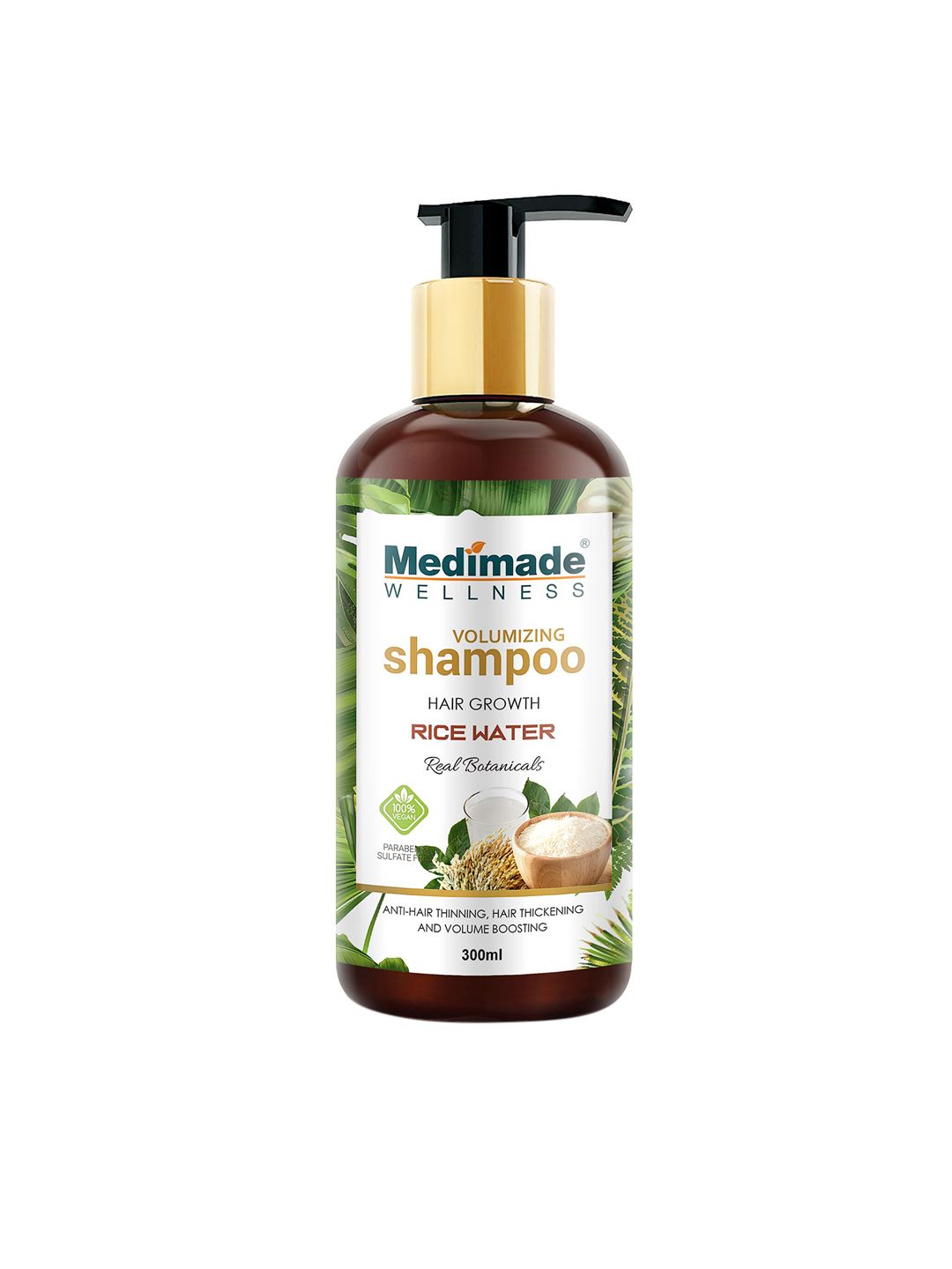 Medimade Volumizing Rice Water Shampoo for Hair Growth 300 ml Price in India