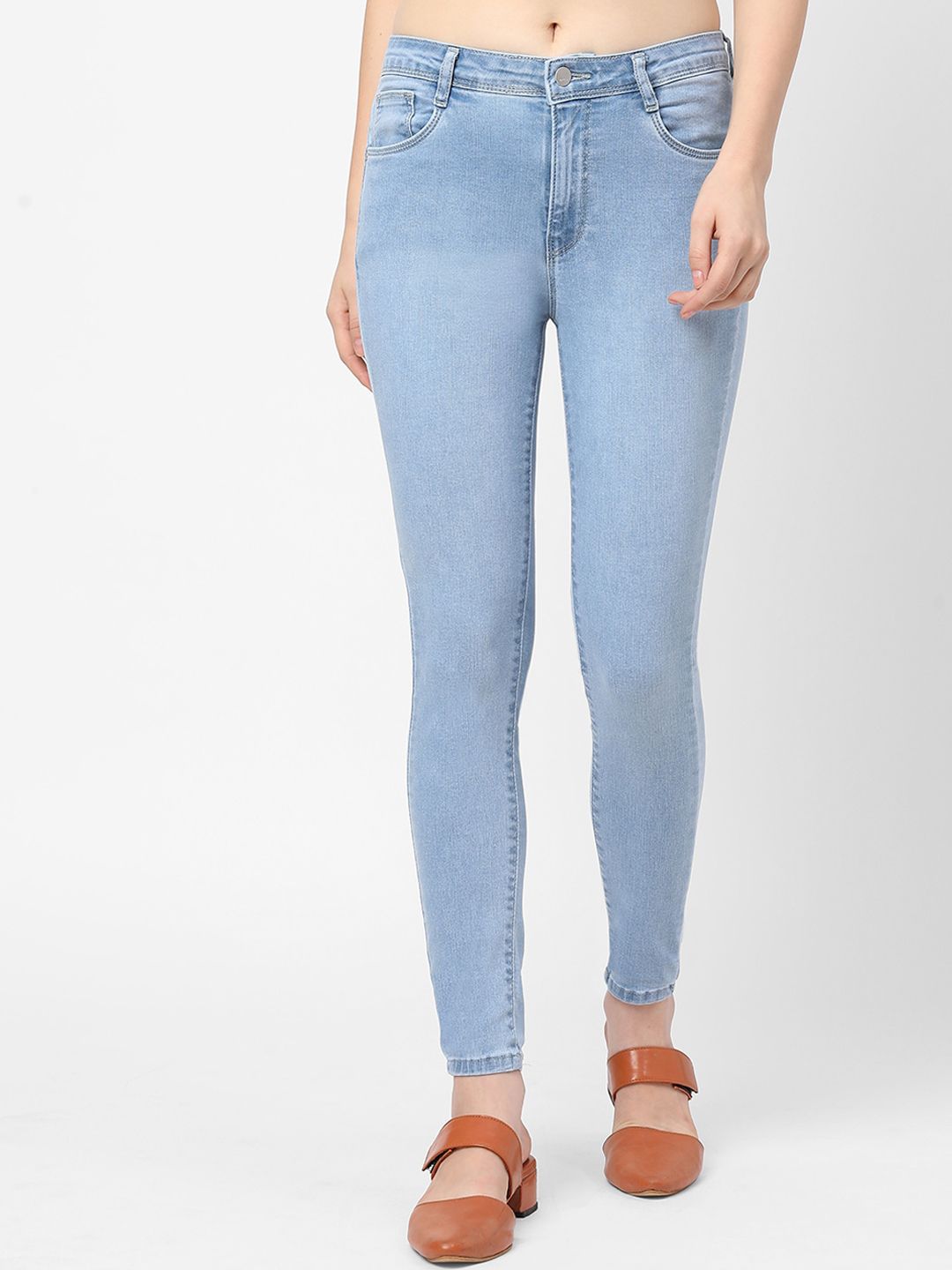 Kraus Jeans Women Blue Skinny Fit Stretchable Jeans Price in India