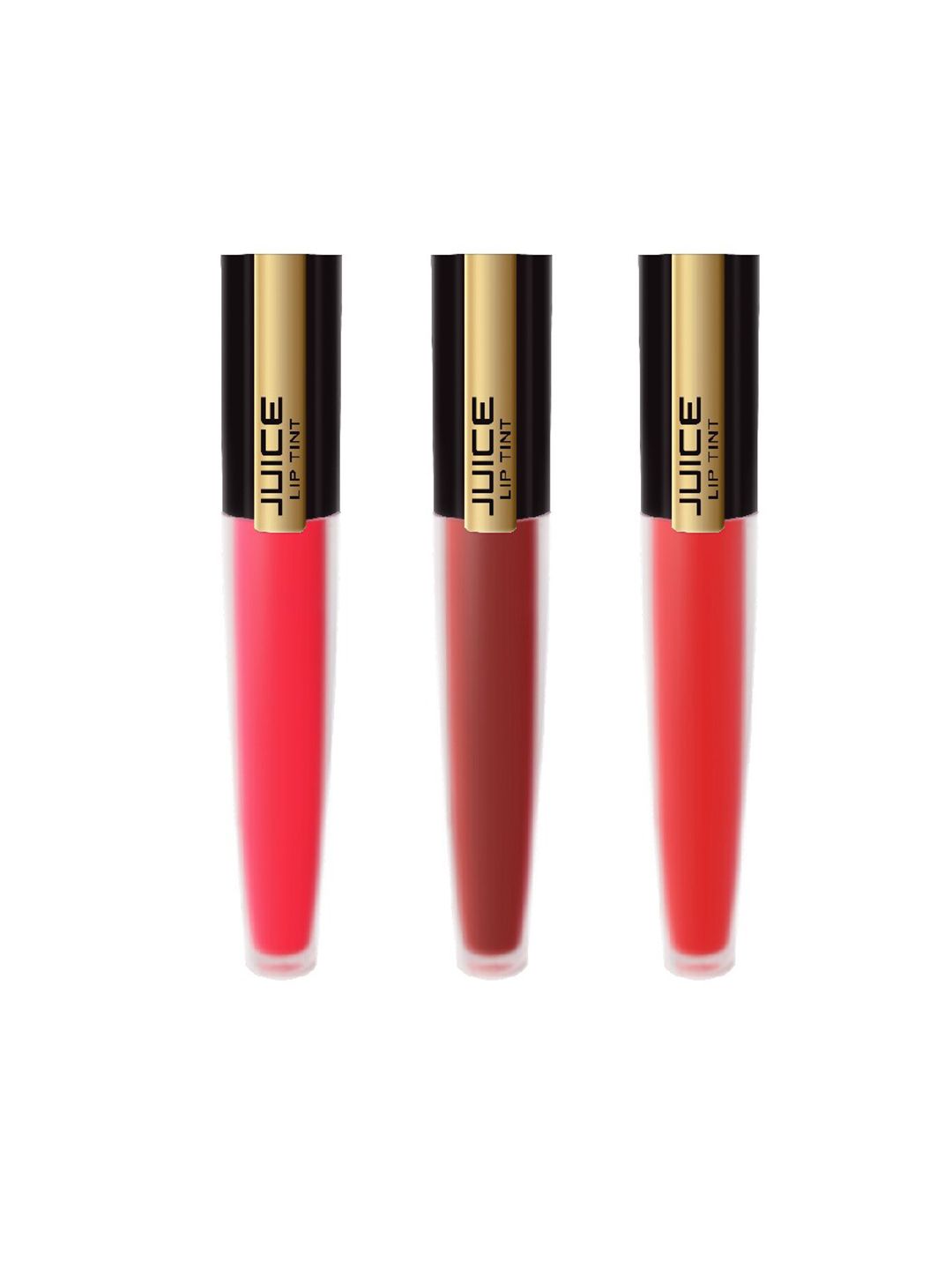 JUICE Matte Lip Tint Pack of 3 Lipstick - 4Ml Each Price in India