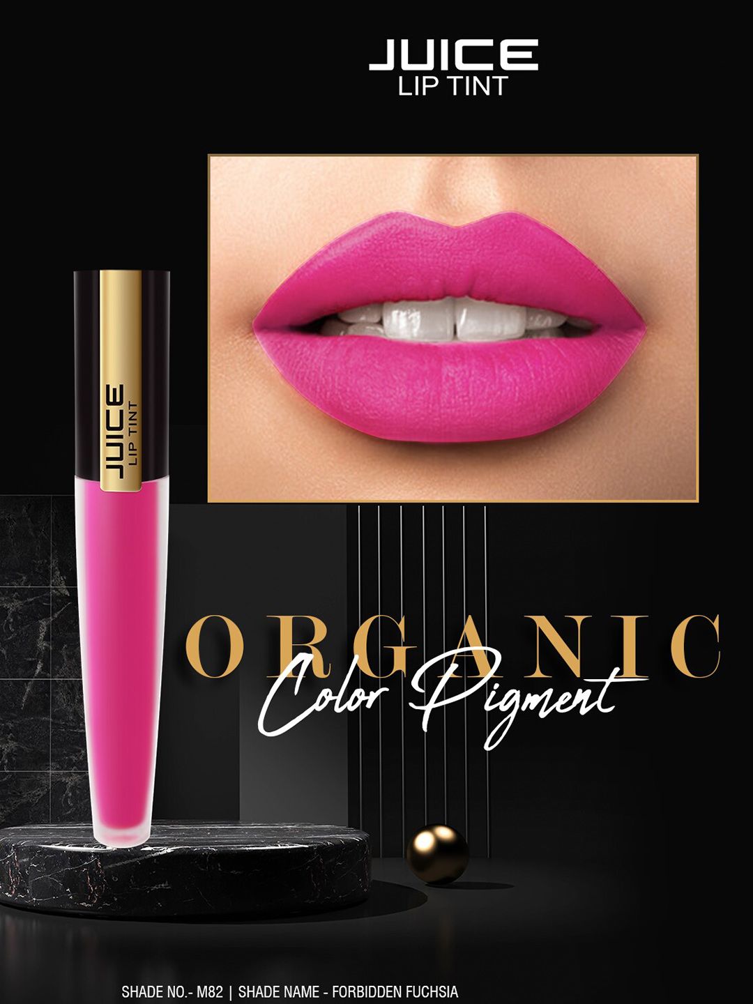 Buy JUICE Pack of 3 Matte Lip Tint Brown Treasure M-71 Rum Punch M
