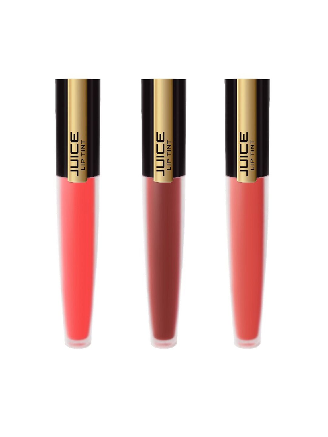 JUICE Multi Set of 3 Matte Lip Tint - Flare M-06, Cranberry M-22, Madly Maroon M-43 Price in India