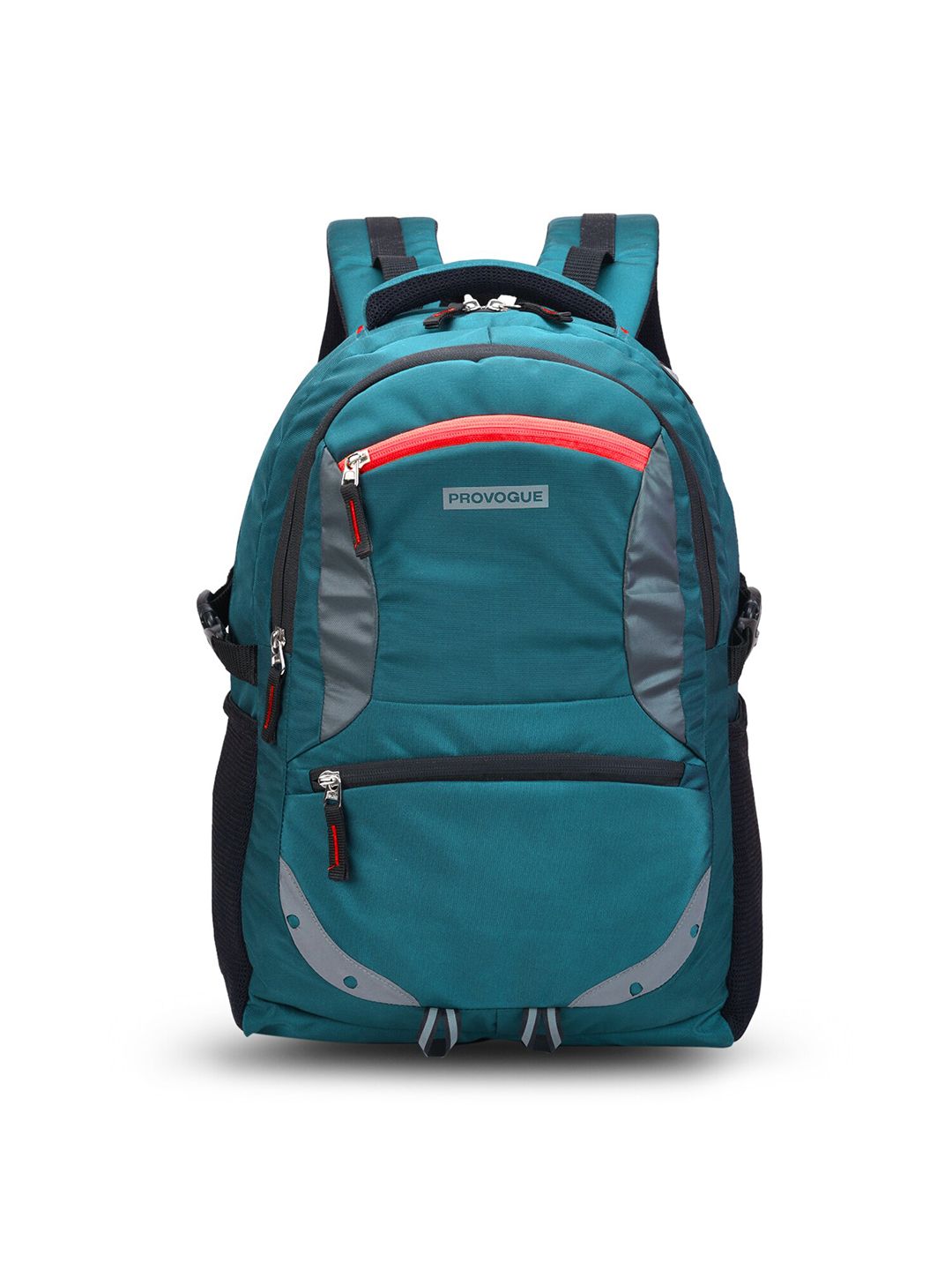 Provogue Unisex Sea Green & Black Backpack with Rain Cover Price in India