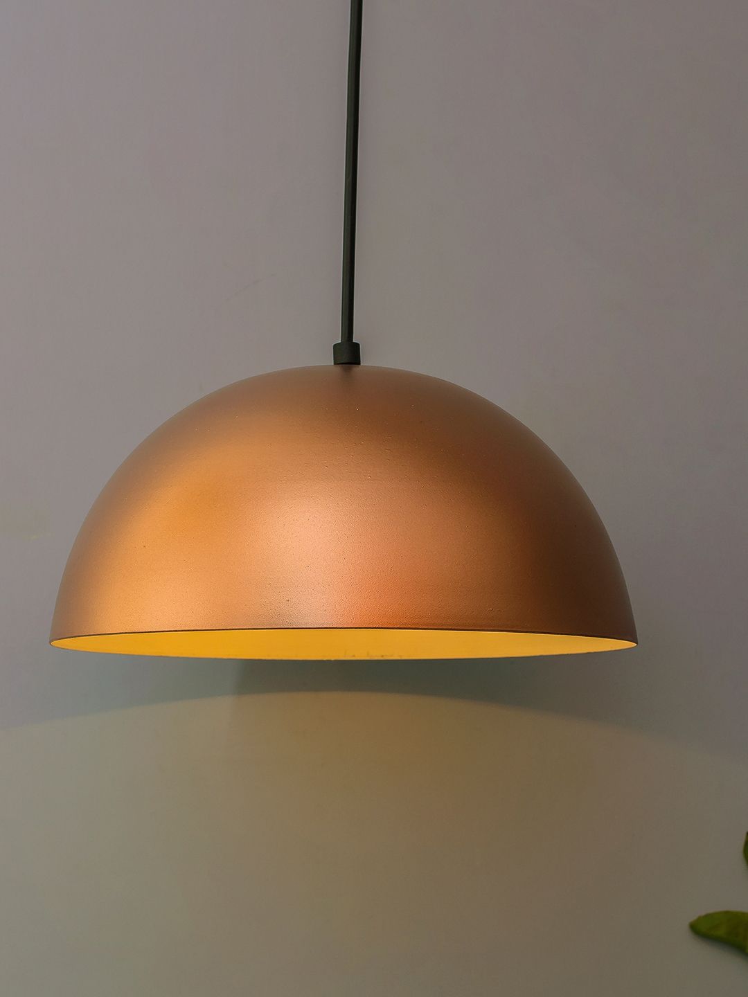 Homesake Copper-Toned Metallic Ceiling Lamp Price in India
