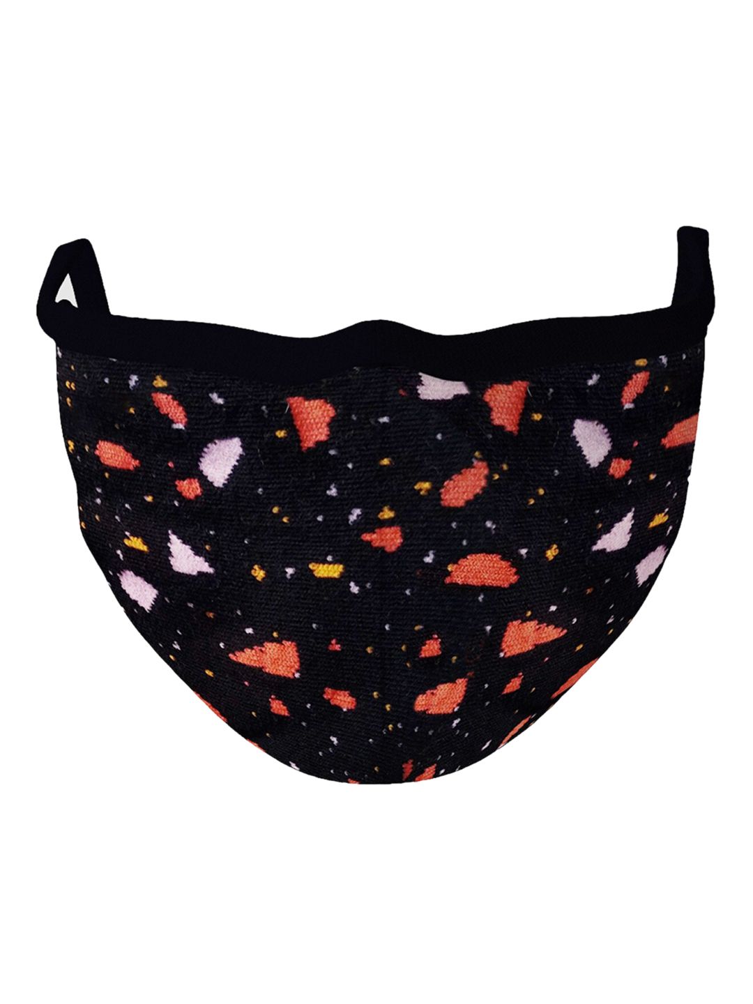 Soxytoes Black & Red Printed Cotton 4 Ply Protective Outdoor Mask with Filter Price in India